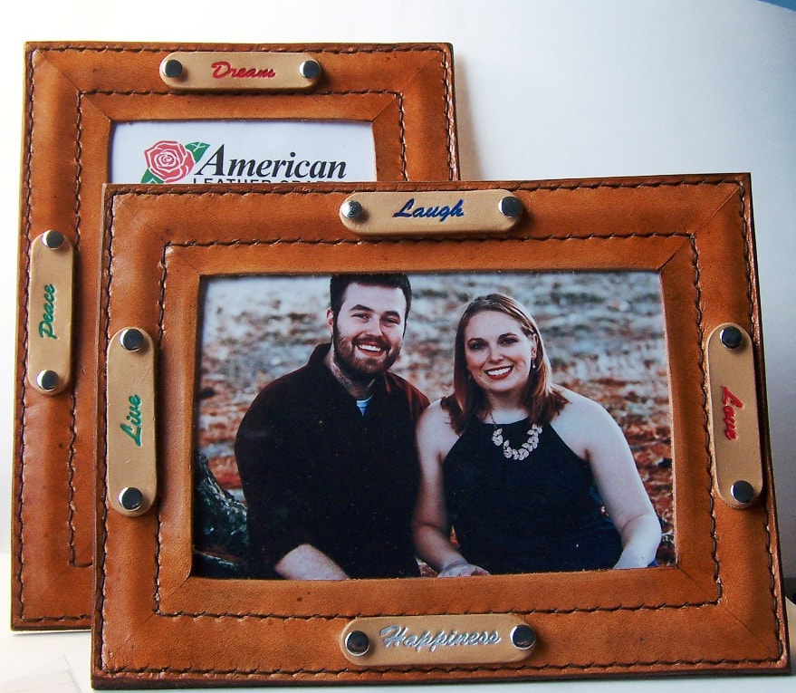 4x6 Inspirational Leather Picture Frame