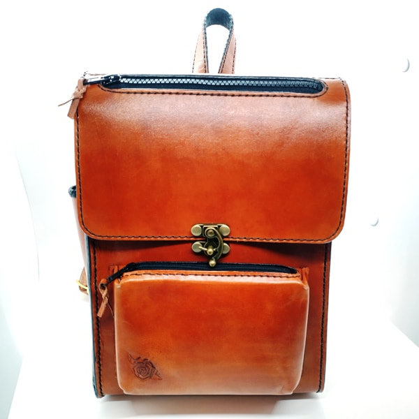 Custom Leather Backpack Purse